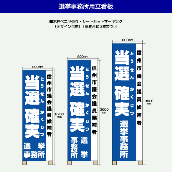 選挙事務所用立看板